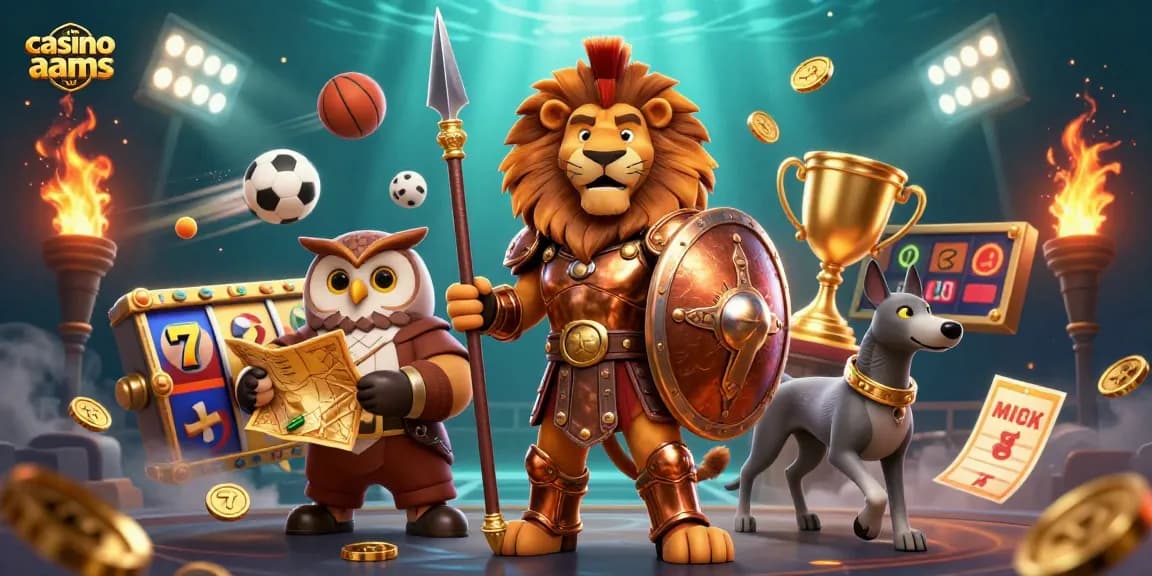 Partecipa a un'esperienza di gioco emozionante nei casino non aams con personaggi 3D dinamici, slot e elementi d'azione vivaci.