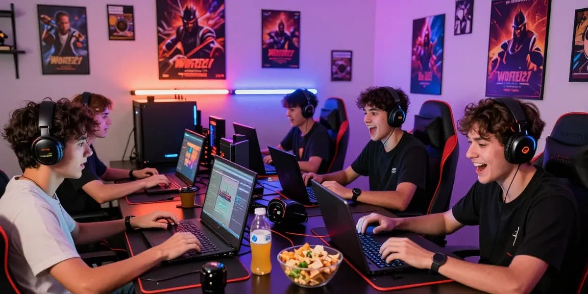 Pengalaman bermain permainan online WORTEL21 dengan pemain yang bersemangat di ruang permainan yang cerah dan penuh warna.