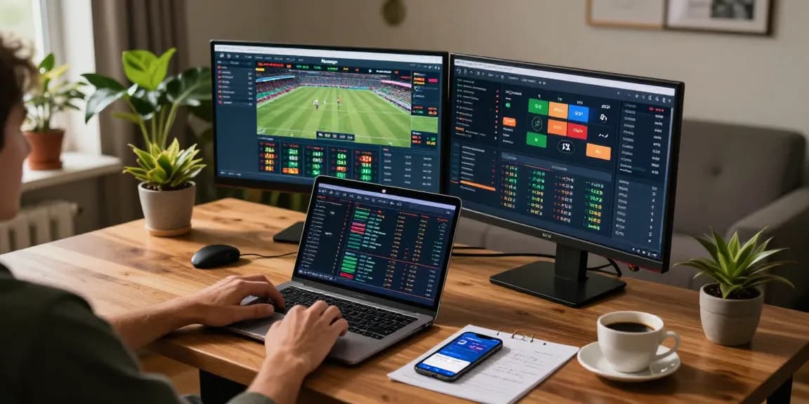 Funexchange live sports betting workspace with cryptocurrency analysis tools, showcasing secure digital wallet usage.