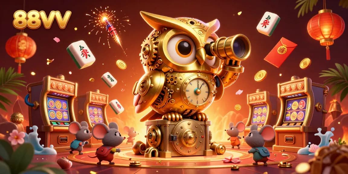 Experience thrilling gaming adventures at 88VV with vibrant casino icons and dynamic action.
