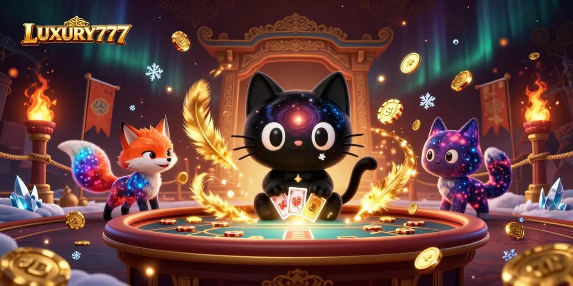 Memenangkan permainan di LUXURY777 dengan kucing hitam galaksi dan rubah nebula yang memikat.