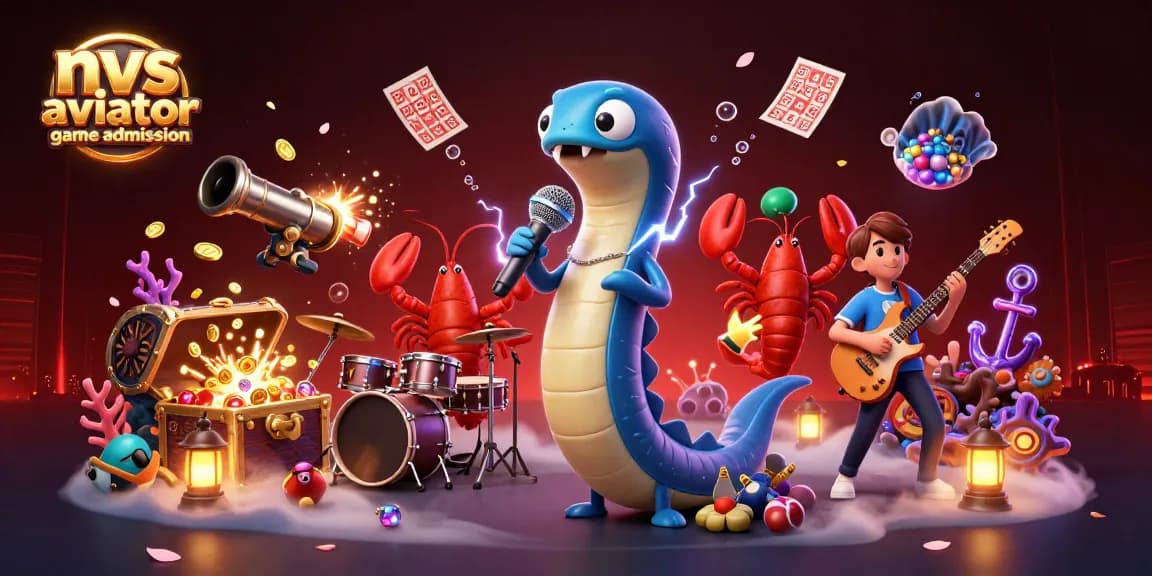 Experience the excitement of nvs aviator game admission with DJ electric eel and casino characters. Play and win!