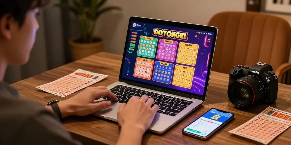 Pengguna ratutogel aktif memasang taruhan online di laptop dengan suasana menarik.