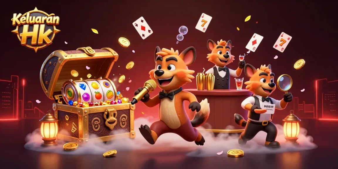 Keluaran Hk live gaming action with hyenas in a vibrant comedy casino setting, showcasing thrilling winning moments.