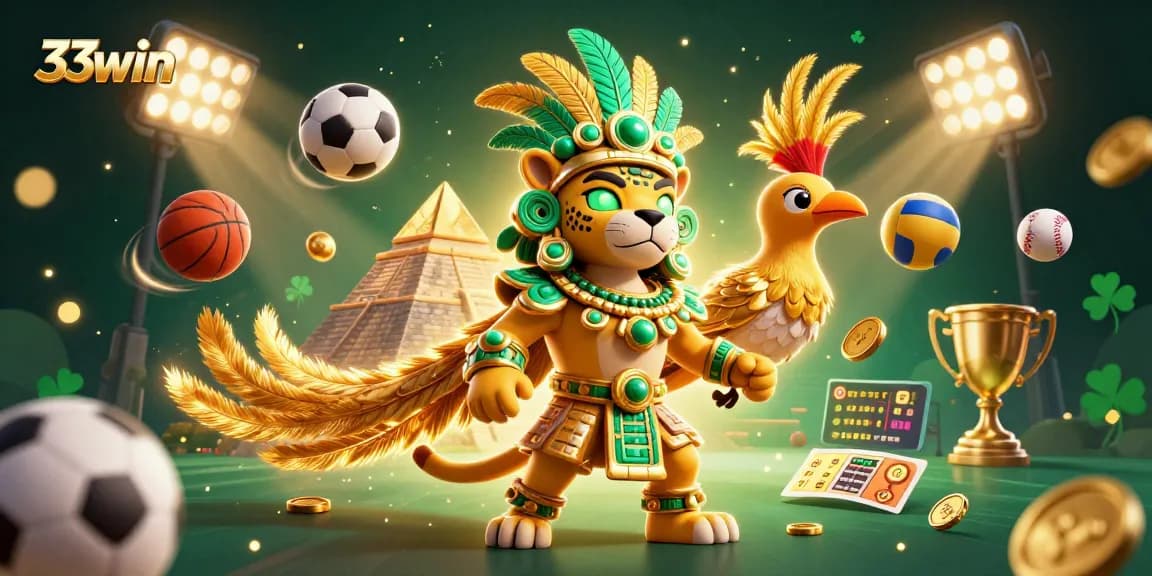 Win big with sports betting excitement at 33win featuring dynamic 3D casino elements.