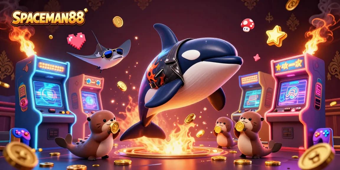 Experience the action-packed SPACEMAN88 casino adventure with vibrant 3D characters and game elements!