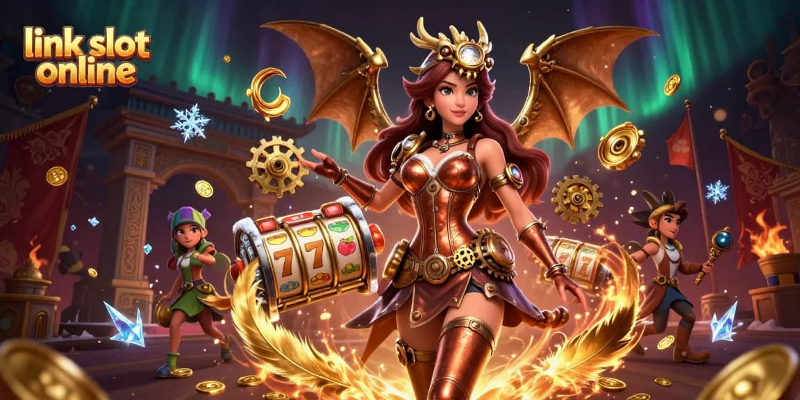 Rasakan sensasi memenangkan permainan di link slot online dengan suasana kasino bergaya steampunk yang memikat.