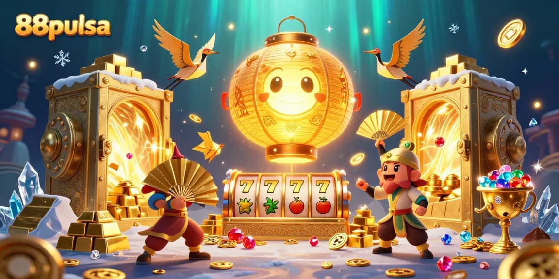 Experience the excitement of winning at 88pulsa with captivating games and vibrant casino elements.