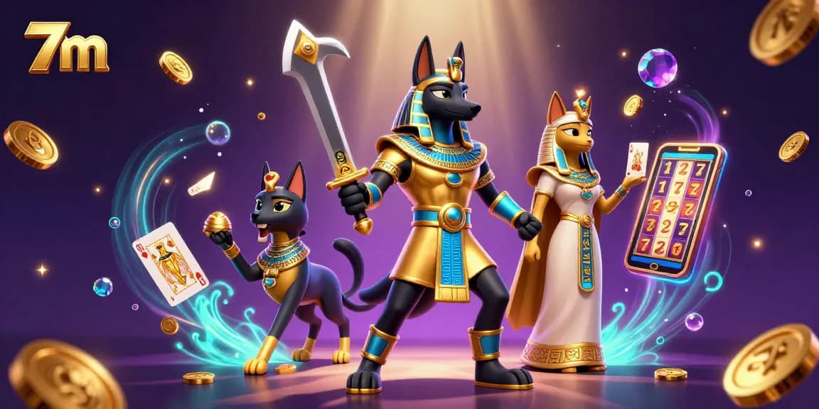 Experience the thrill of 7m gaming with warriors and riches in this vibrant casino scene.