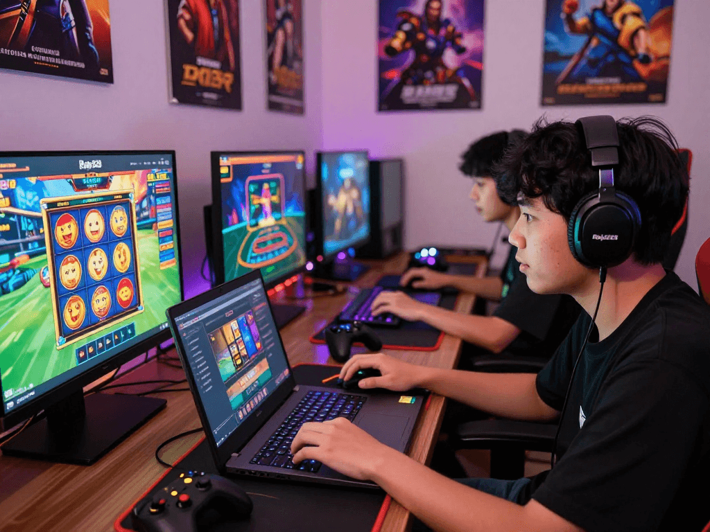 Engaged players exploring various games on Raja328 online gaming platform for seamless login raja328 experience.