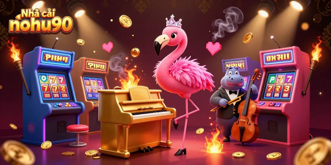 Experience excitement at Nhà cái nohu90 with colorful slot games and lively characters.