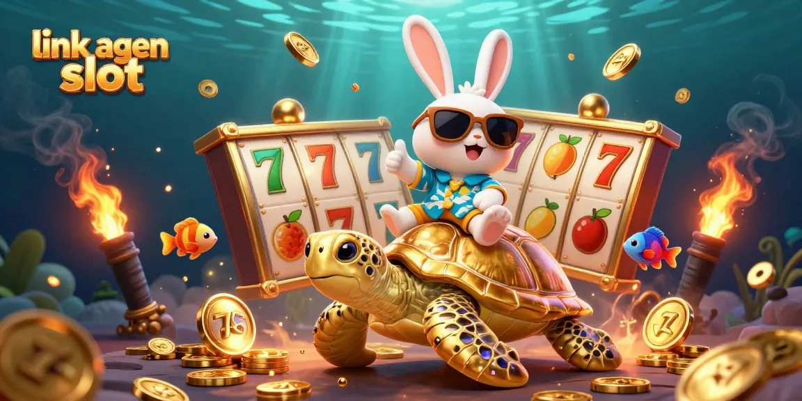 Experience the excitement of winning with link agen slot while enjoying vibrant 3D casino art.