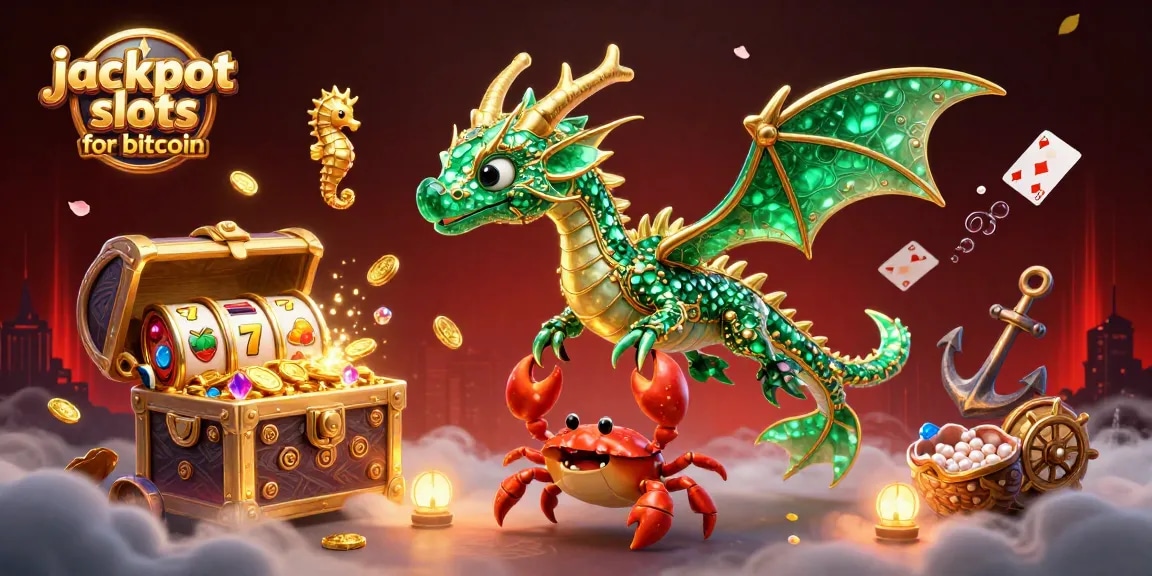 Engage with jackpot slots for bitcoin featuring vibrant sea creatures and gold-strewn environments.