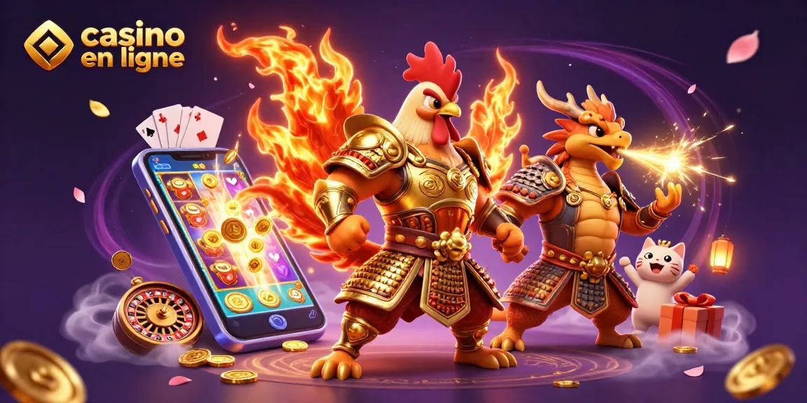 Participez à un gameplay palpitant au casino en ligne avec une illustration 3D dynamique mettant en avant des personnages et des jeux captivants.