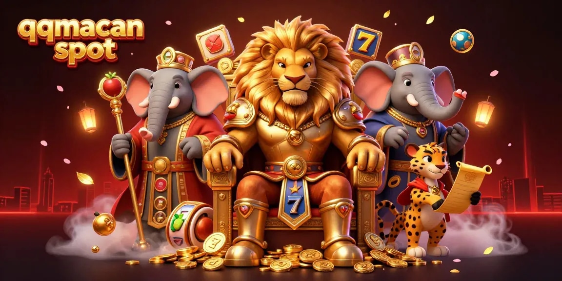 Engage in exciting gameplay with qqmacan slot featuring vibrant slot reels and dynamic character action.