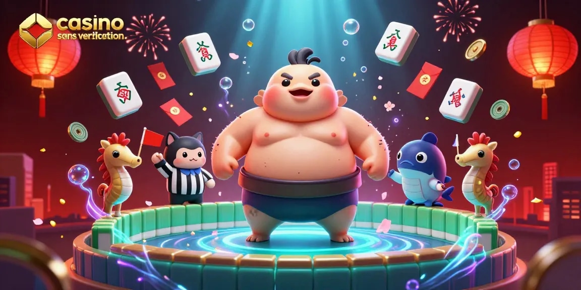Jouez dans un casino sans vérification, stimulation des jeux avec un fugu et des décorations festives.