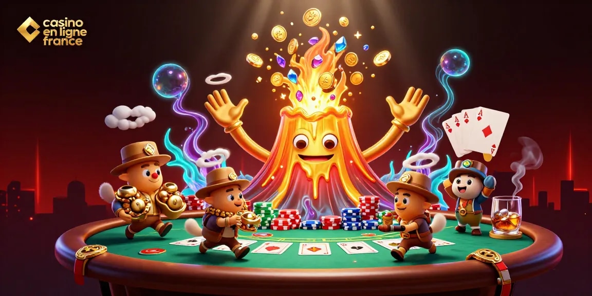 Gagnez des trésors avec le casino en ligne france dans cette illustration dynamique et colorée.