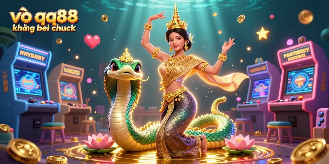 Join the excitement at vào qq88 không bị chặn with vibrant casino-themed illustrations.