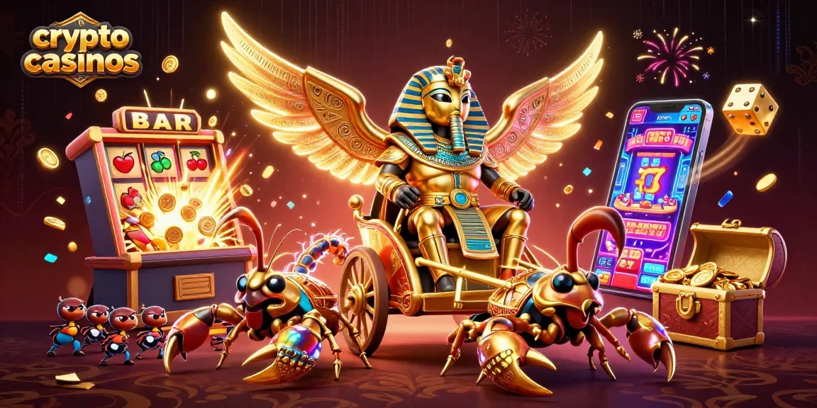 Jouez sur des crypto casinos pour gagner des jackpots avec des machines à sous riches en couleurs.
