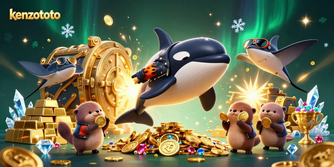 Experience thrilling gameplay at kenzototo with dynamic illustrations of winning moments and rich rewards.