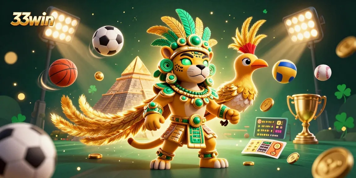 Win big with sports betting excitement at 33win featuring dynamic 3D casino elements.