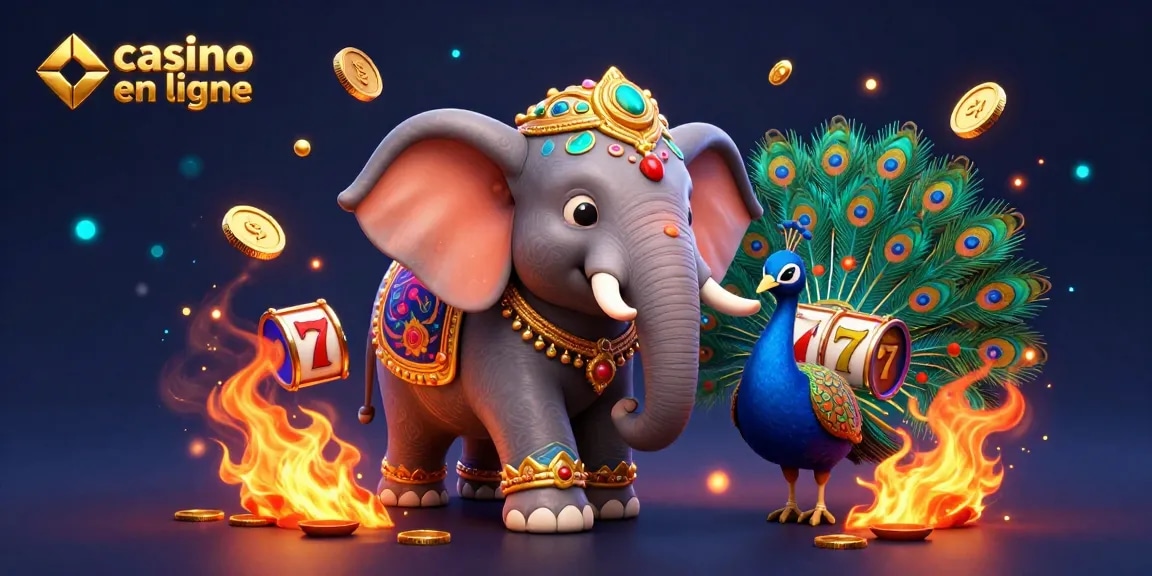 Participez à des jeux passionnants sur casino en ligne avec des personnages colorés et des éléments de casino vibrants.