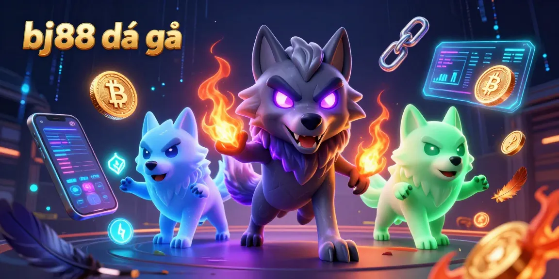 Experience the excitement of bj88 đá gà with a 3D illustration showcasing intense cockfighting action.