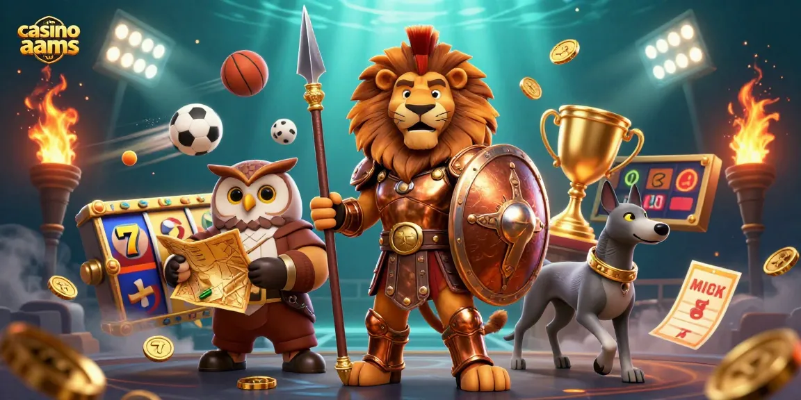 Partecipa a un'esperienza di gioco emozionante nei casino non aams con personaggi 3D dinamici, slot e elementi d'azione vivaci.