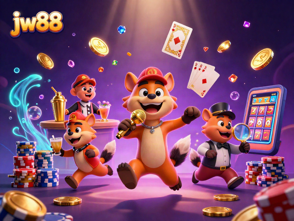 Join the festivities at jw88 where hyenas bring laughter to the casino with vibrant gaming action.