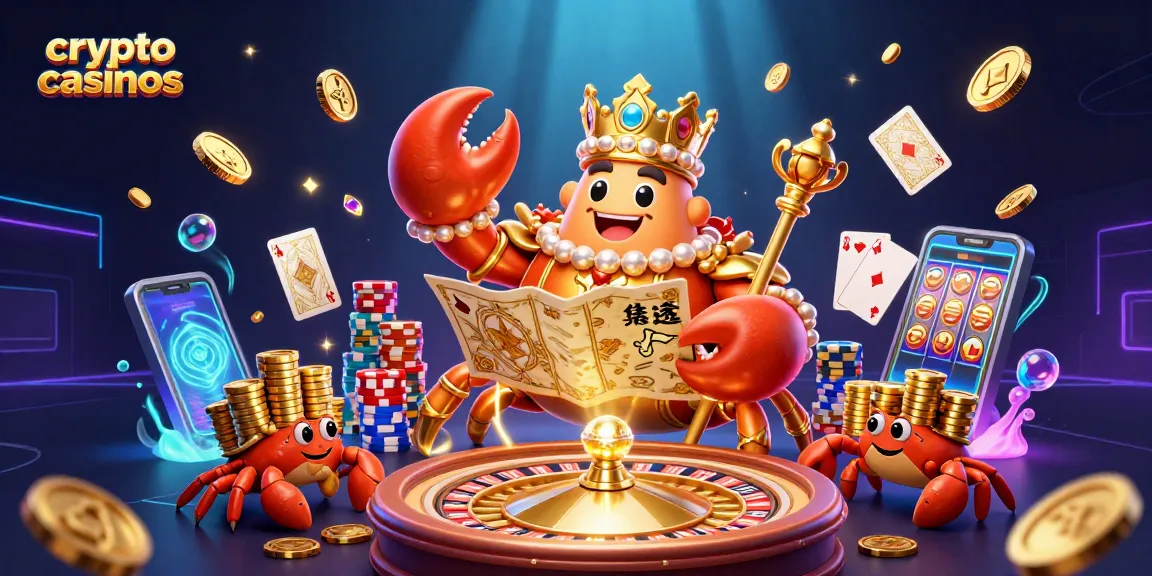 Découvrez des crypto casinos avec un crabe géant, des pièces d'or et une roulette vibrante.