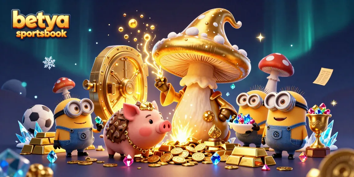 Experience the excitement of betya sportsbook with vibrant 3D characters celebrating winning moments in sports betting.