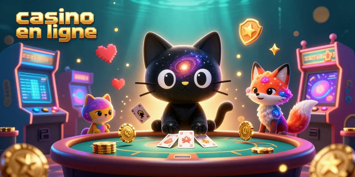 Découvrez les jeux de casino en ligne captivants dans une illustration 3D vibrante.
