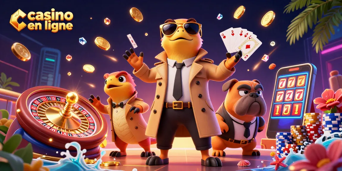 Gagnez des jackpots dans un casino en ligne animé avec des raptors déguisés.