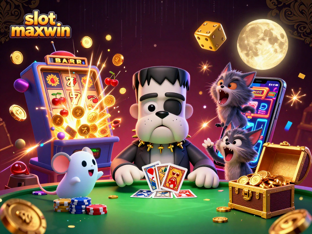 Menang di permainan slot maxwin dengan jackpot berlimpah dan karakter unik di kasino