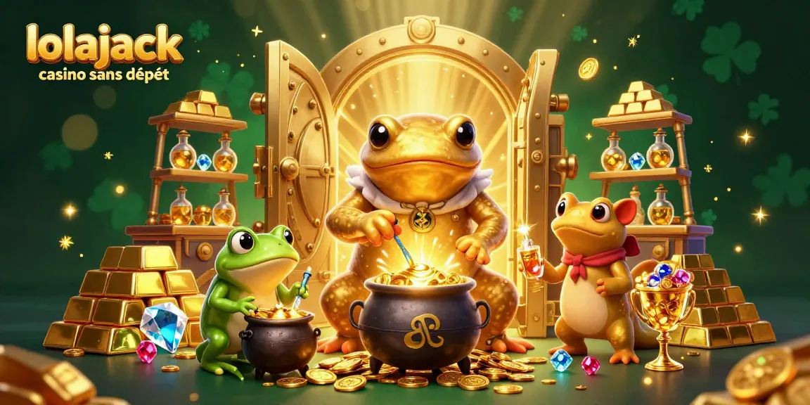 Experience the magic of lolajack casino sans dépôt with a golden salamander alchemist creating treasures!