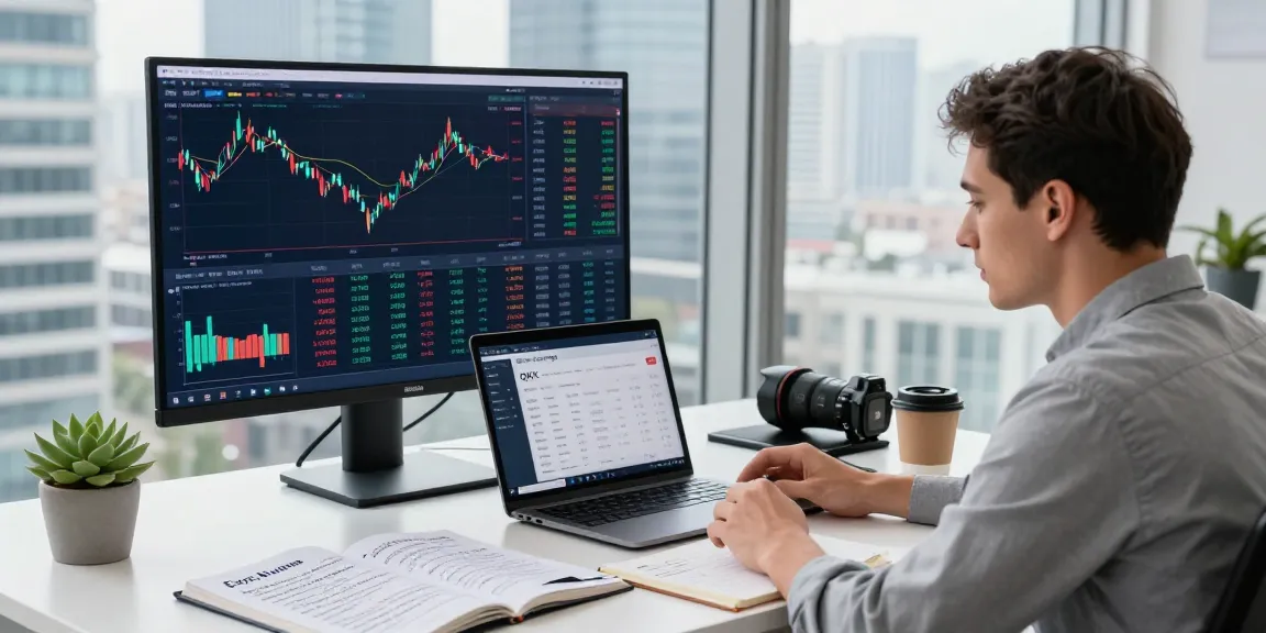 Engaging analysis of OKX Exchange reviews in a modern trading environment showcasing a vibrant cryptocurrency market.