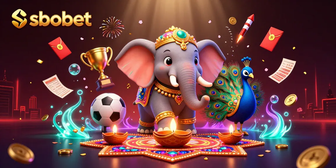 Taruhan sbobet yang menampilkan simbol taruhan olahraga dalam ilustrasi 3D yang dinamis dan berwarna-warni.
