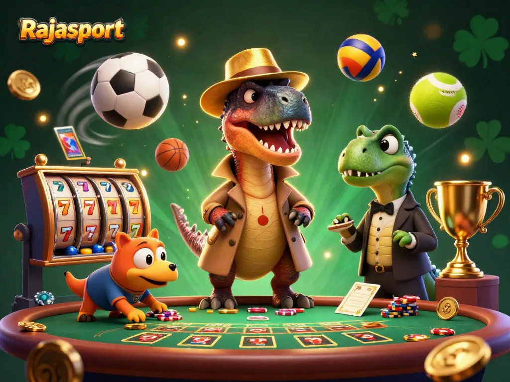 Kemenangan besar menanti di Rajasport dengan raja velociraptor yang cerdik di meja blackjack.