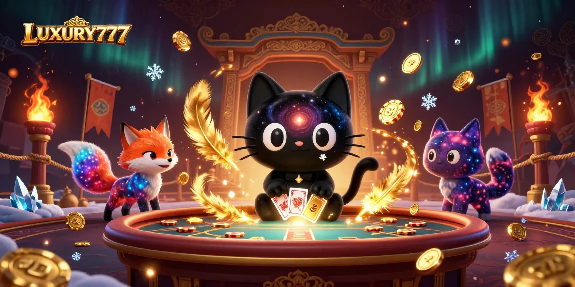 Memenangkan permainan di LUXURY777 dengan kucing hitam galaksi dan rubah nebula yang memikat.