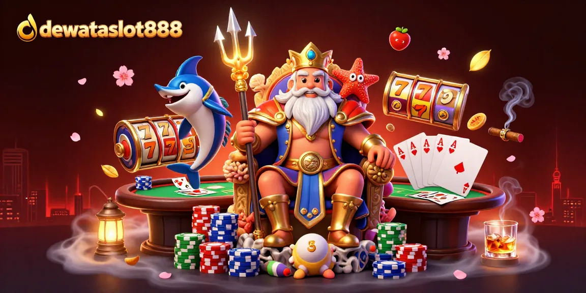 Bermain di DEWATASLOT888 dengan slot terbaik, lengkap dengan raja laut dan elemen fantasi lainnya.