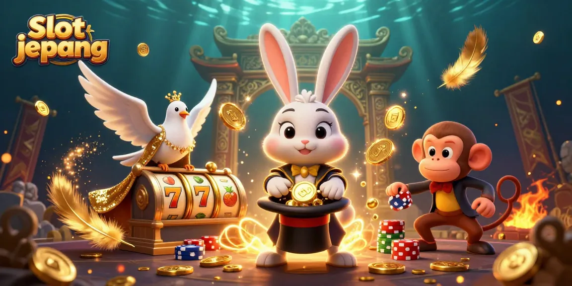 Spin to win at slot jepang with magical characters and exciting casino elements in a vibrant scene.