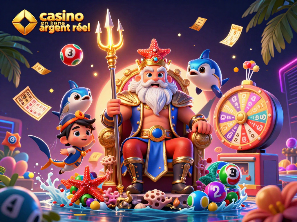 Visualisez les jeux de casino en ligne argent réel avec Neptune, un samouraï, et des éléments éblouissants.