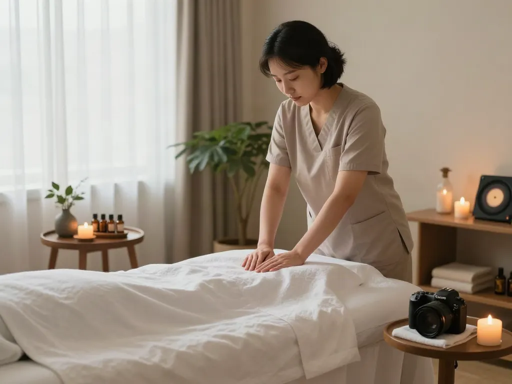 Experience relaxing 부천출장마사지 in a tranquil wellness spa setting with skilled therapist and soothing atmosphere.
