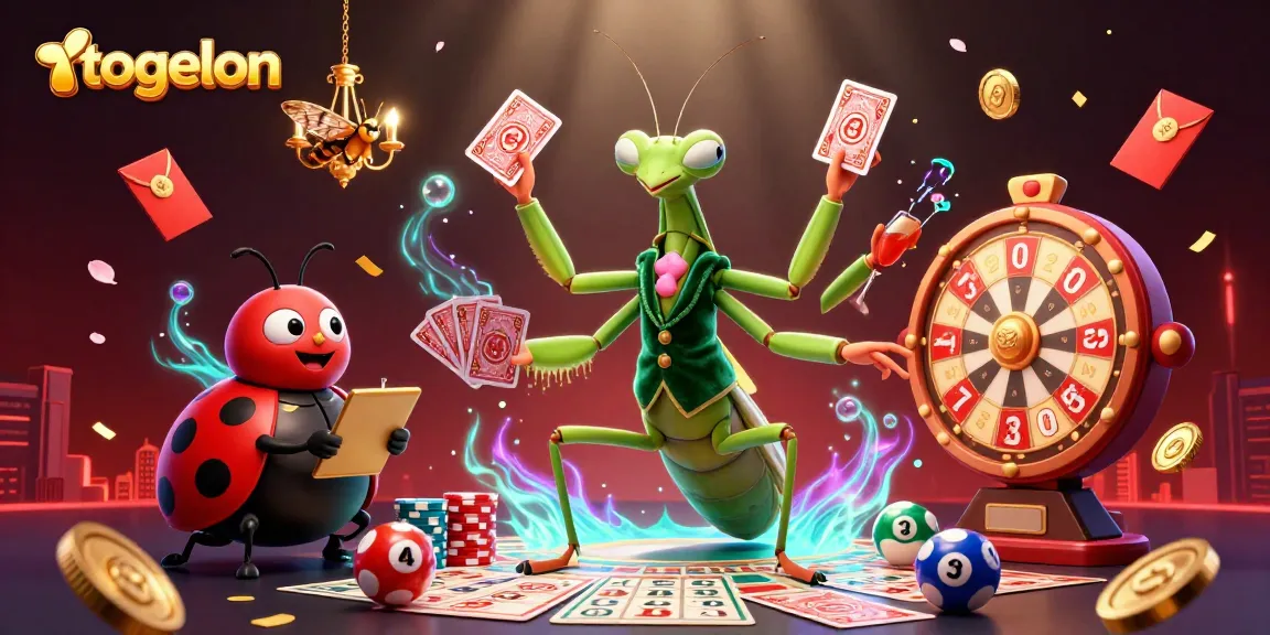 Experience togelon with vibrant illustrations of lottery excitement, featuring dynamic characters and game elements.
