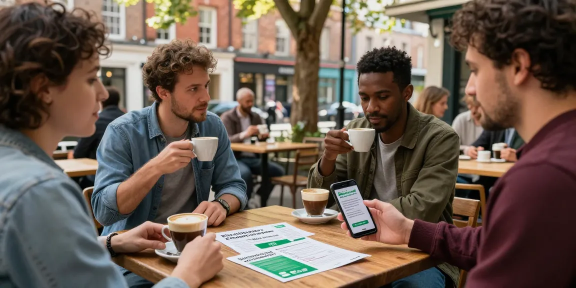 How Do You Get Medical Cannabis In Ireland, Dublin? Community discussion in a Dublin café about acquiring medical cannabis legally and safely.