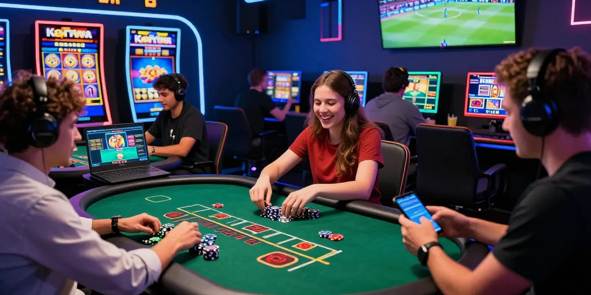 Dynamic gaming experience at 鉅城, featuring players engaging in live dealer games and sports betting.