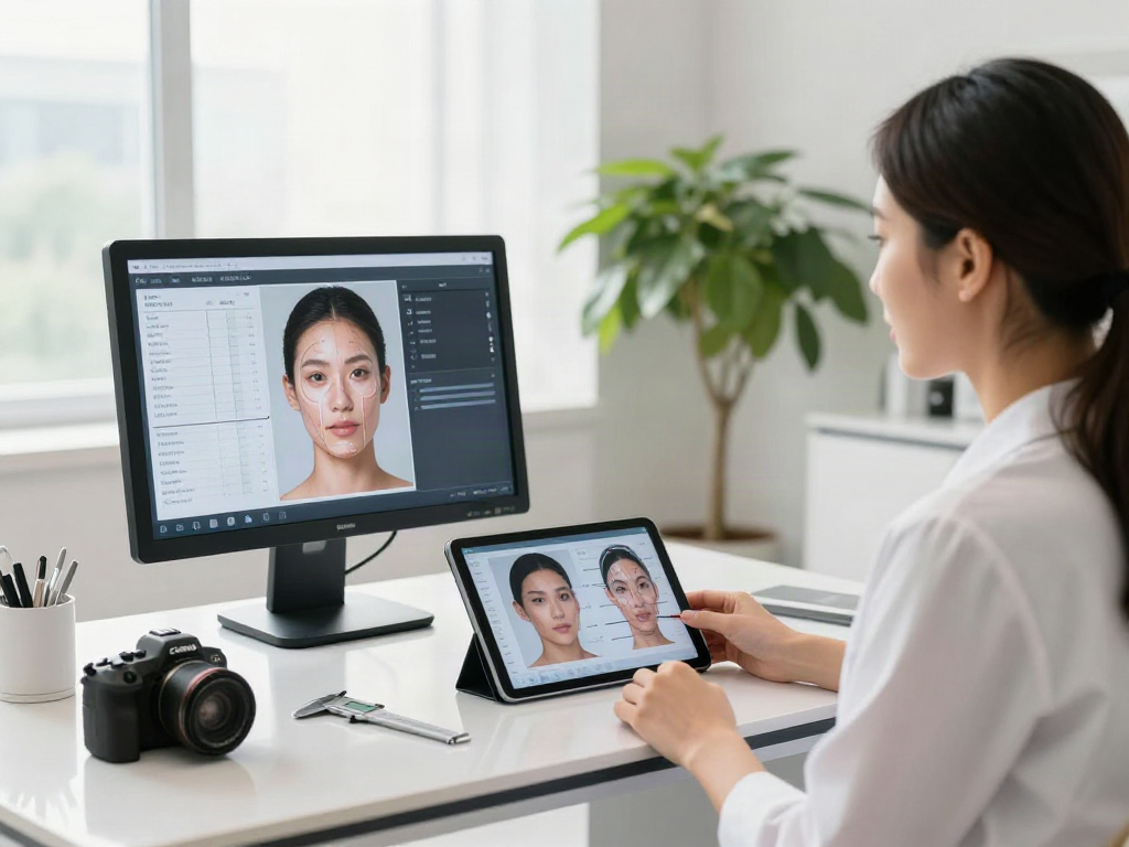 ClinicEvo cheaper than QOVES analysis session showcasing personalized aesthetic consultations.