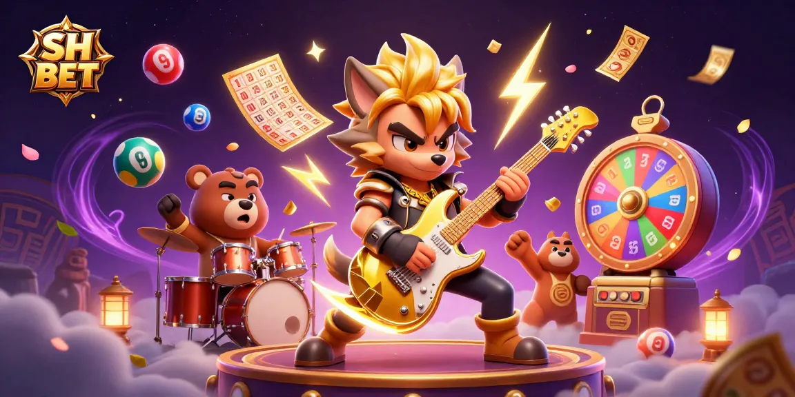 Experience thrilling moments at SH BET with vibrant 3D illustrations of unique casino characters and dynamic gaming elements.
