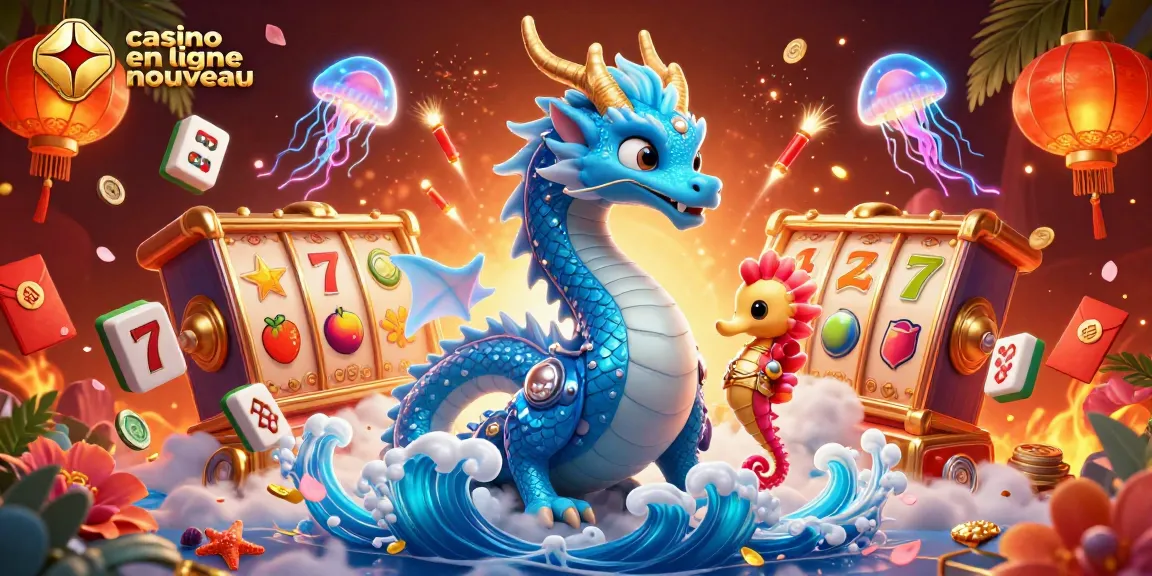 Découvrez le monde du casino en ligne nouveau avec des dragons et des chevaliers s'affrontant dans un univers lumineux.